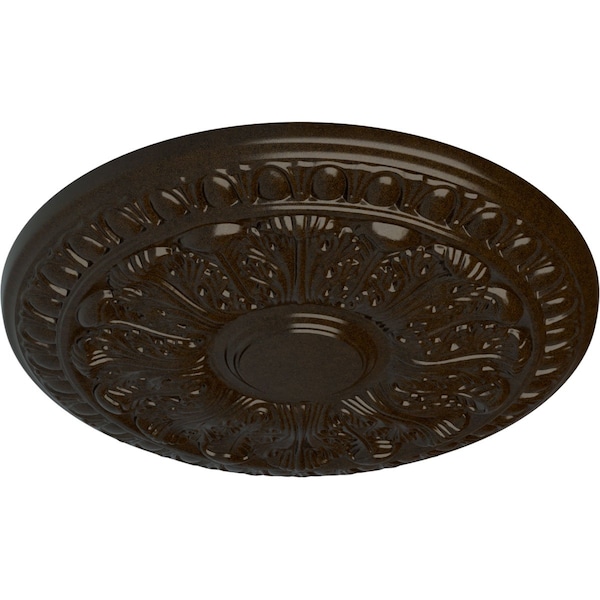 Colton Ceiling Medallion (Fits Canopies Up To 4 3/4), Hand-Painted Bronze, 15 3/4OD X 1 1/2P